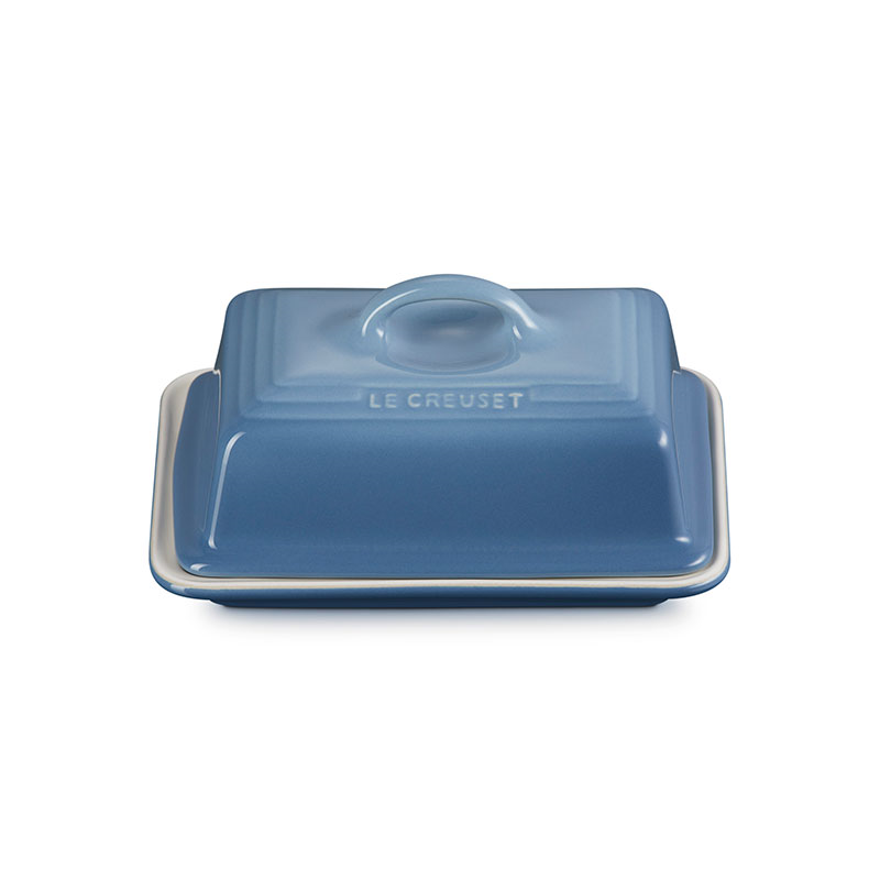 Stoneware Butter Dish, 17cm, Chambray-0