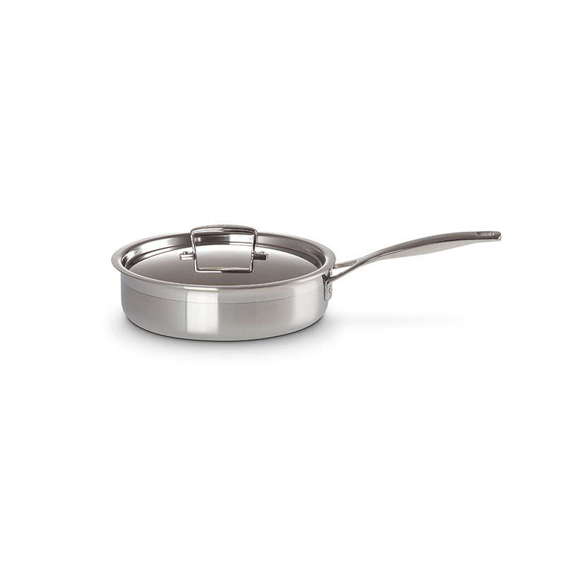 Classic 3-ply Saute Pan, 24cm, Stainless Steel-2