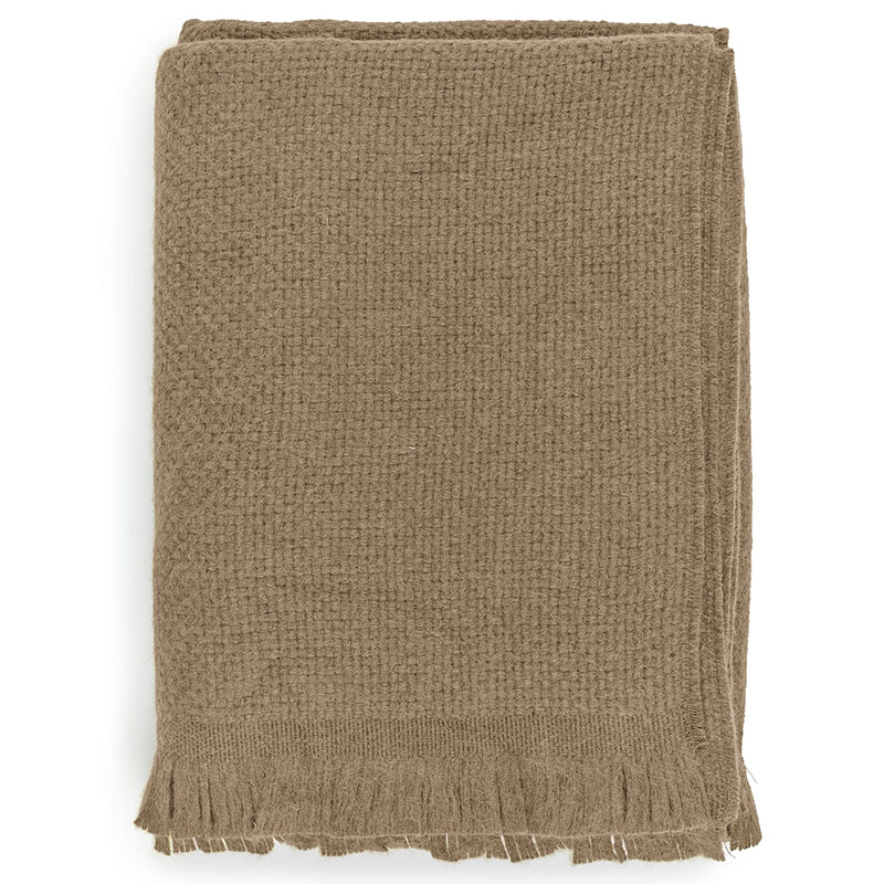 Alpaca Basketweave Throw, 130 x 180cm, Natural-2