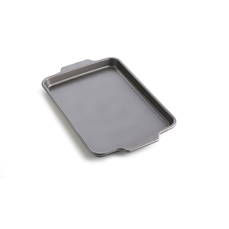 Metal Bakeware Cookie/Baking Sheet, 33 x 22.5cm, Grey-0