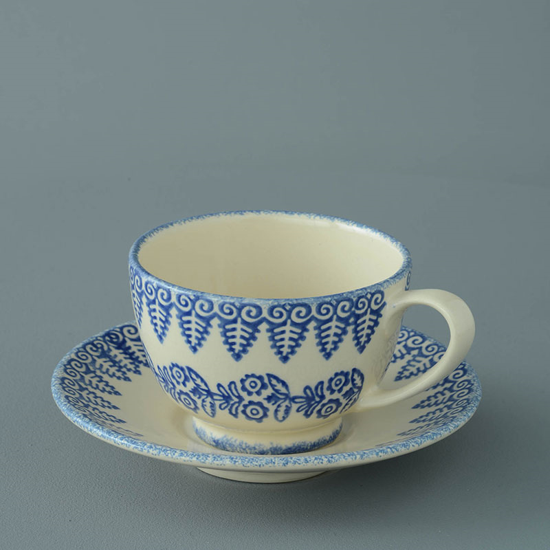 Lacey Blue Cup and saucer-0