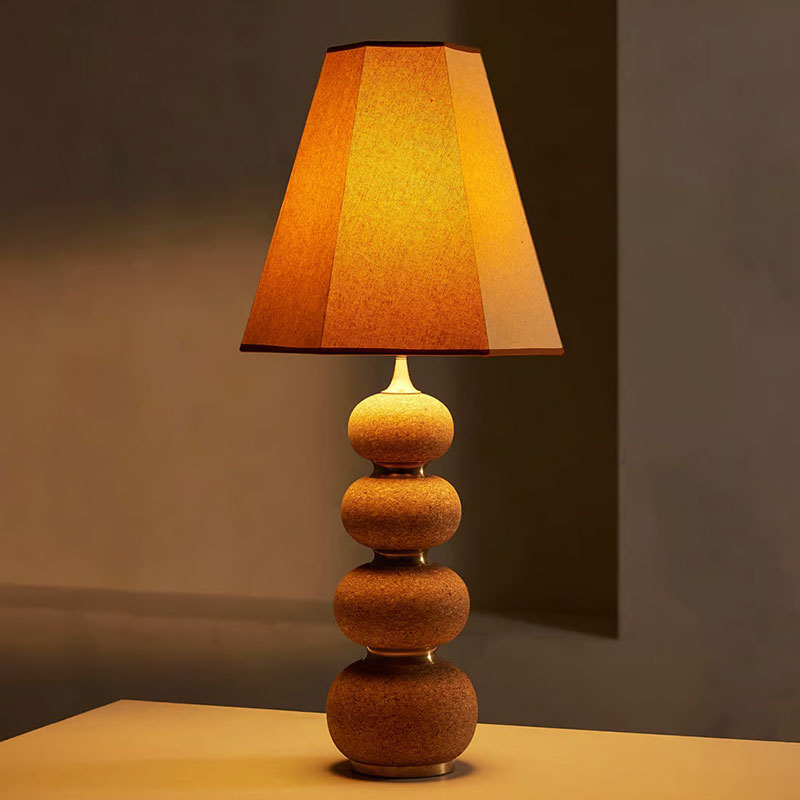 Naomi Table Lamp, H90cm, Brown-2