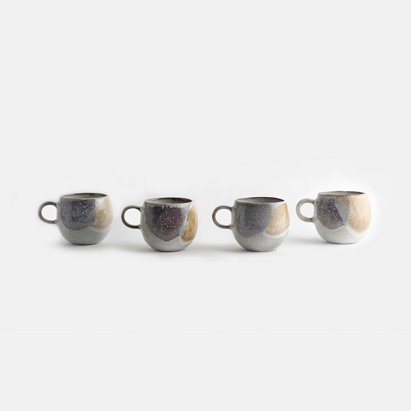 Lawson Set of 4 Mugs, 400ml, Stone-0