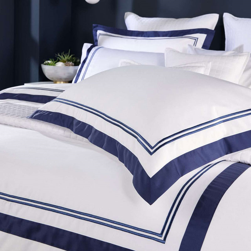 Coniston Pair of Standard Pillowcase, Navy-0