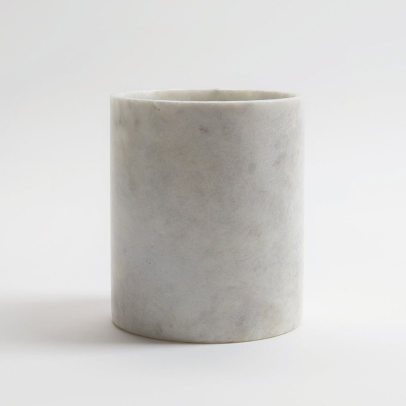 Mandalay Utensil Pot, 16.5 x 14.5cm, Marble-0