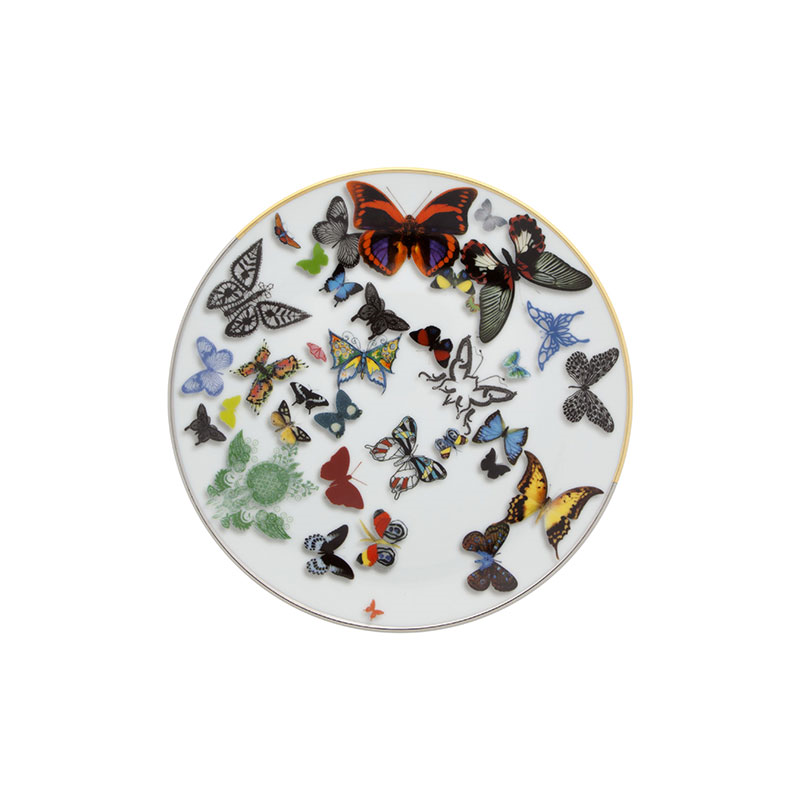 Butterfly Parade Dessert Plate, D19.4cm, Multi-0