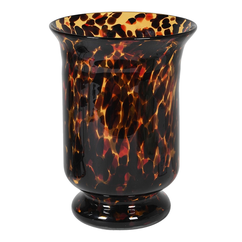 Hurricane Vase, H30cm, Tortoiseshell-0