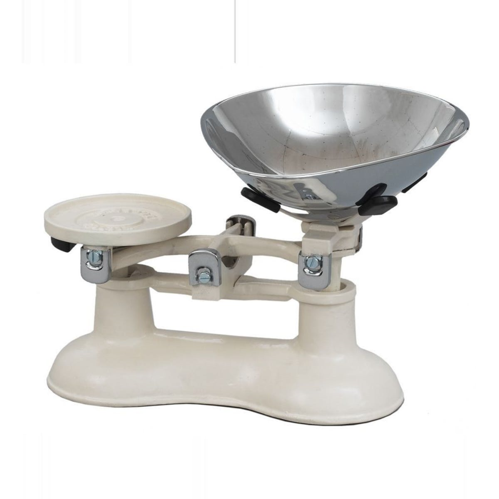 Traditional kitchen scales, Champagne Cast Iron With Chrome Bowl-0