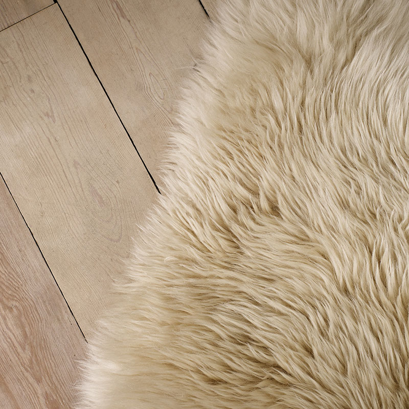 Sheepskin Rug, W60cm x L90cm, Natural-1