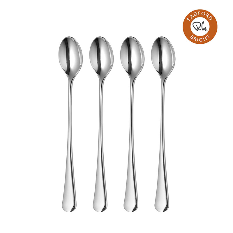 Radford Set of 4 Long Handled Spoon, Stainless Steel-5