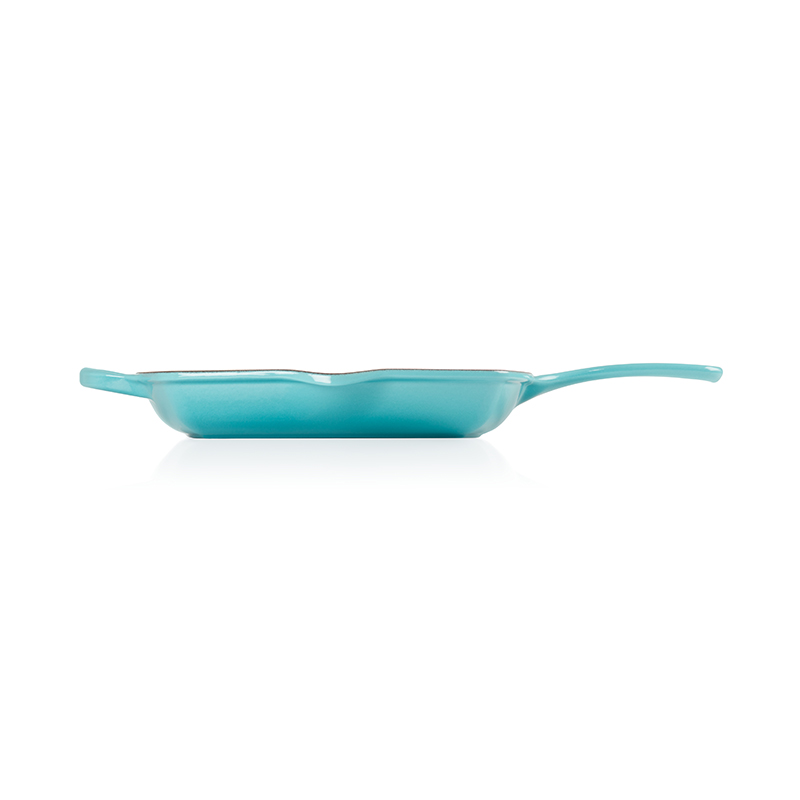 Signature Cast Iron Square grillit, 26cm, teal-3