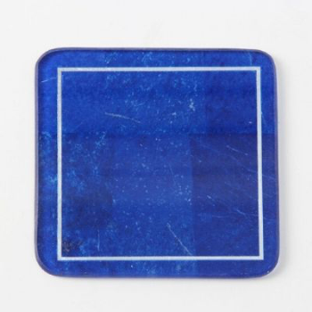 Drinks Coasters, Lapis Lazuli, Blue, Set of 4-0