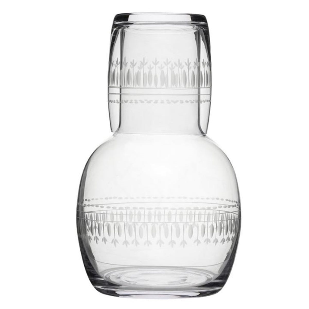 Ovals Carafe and glass, 1.3l, Crystal-0