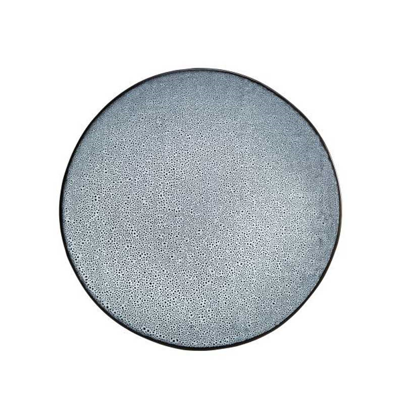 Lava Dessert Plate, D23cm, Dark Grey-0