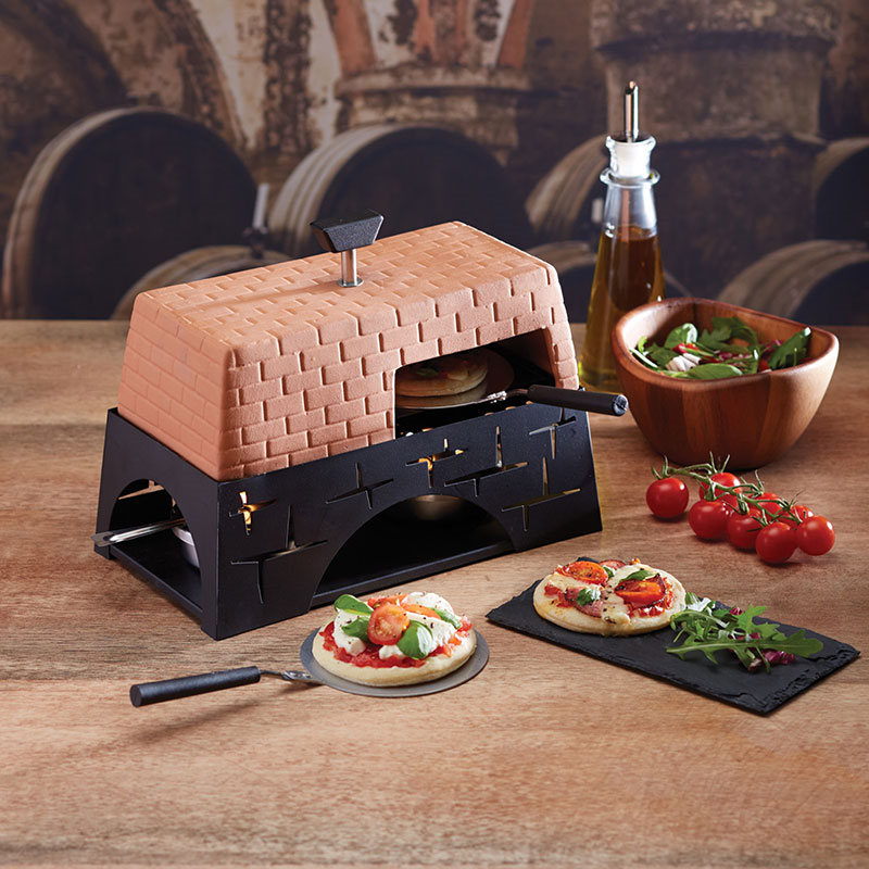 Mini Tabletop Pizza Oven, Terracotta-0