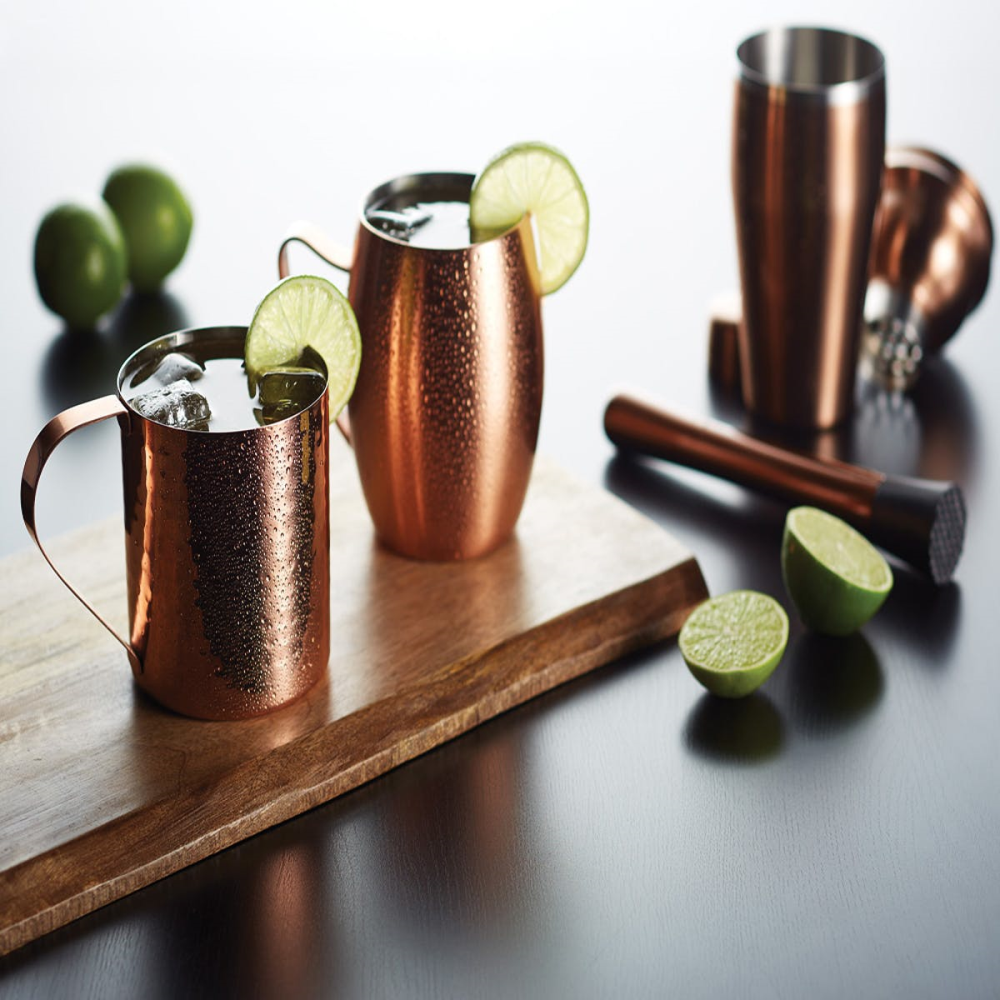 Cocktail Shaker, 500ml, Copper Finish-1