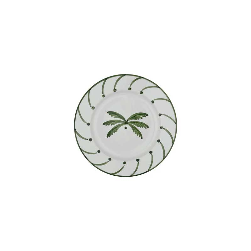 Palm Tree Medium plate, 23cm, Green-1