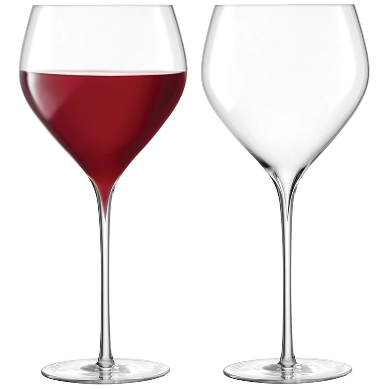 Savoy Set of 2 Red Wine Glasses, 590ml, Clear-0