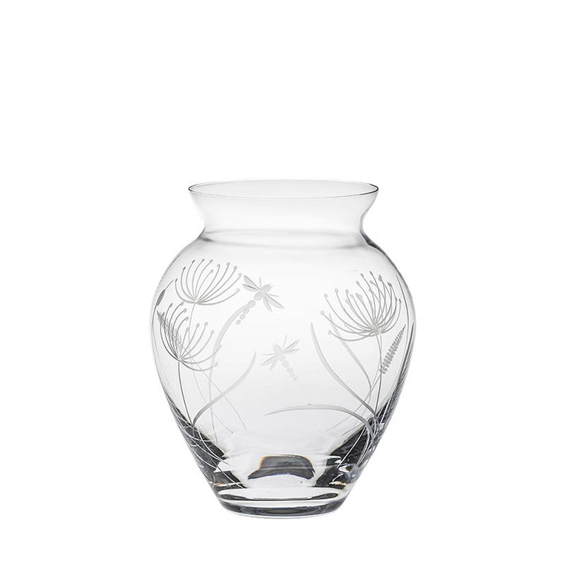 Dragonfly Large Posy Vase, H18cm, Clear-0