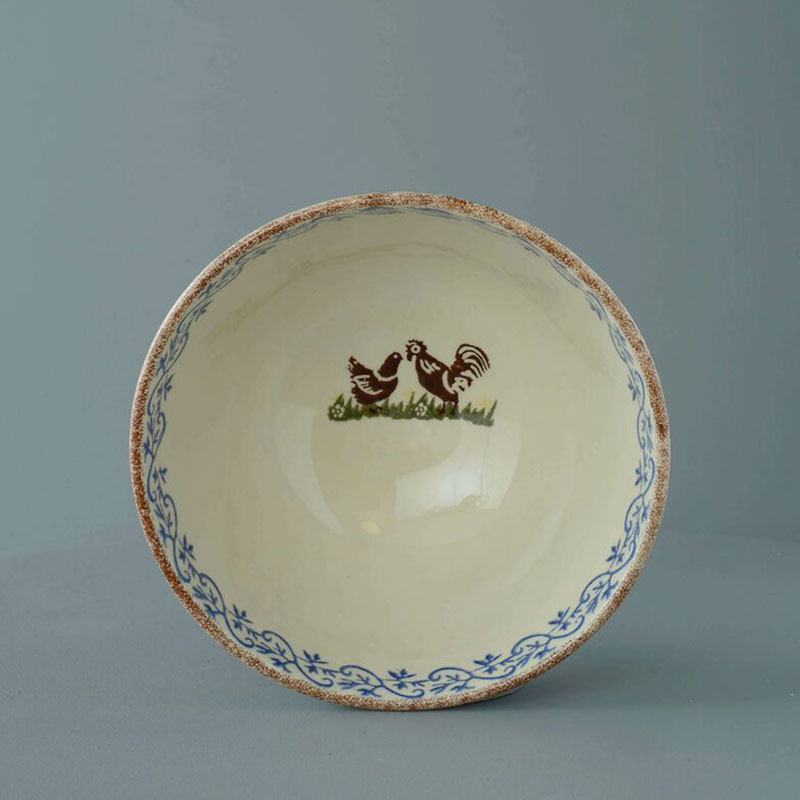 Cock & Hen Serving bowl, 22cm-2