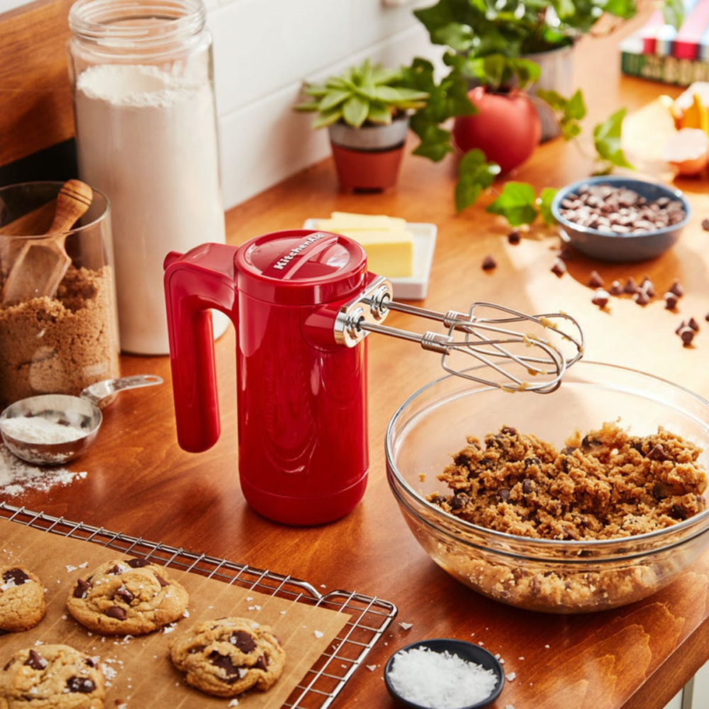 Cordless Hand Mixer, Empire Red-1