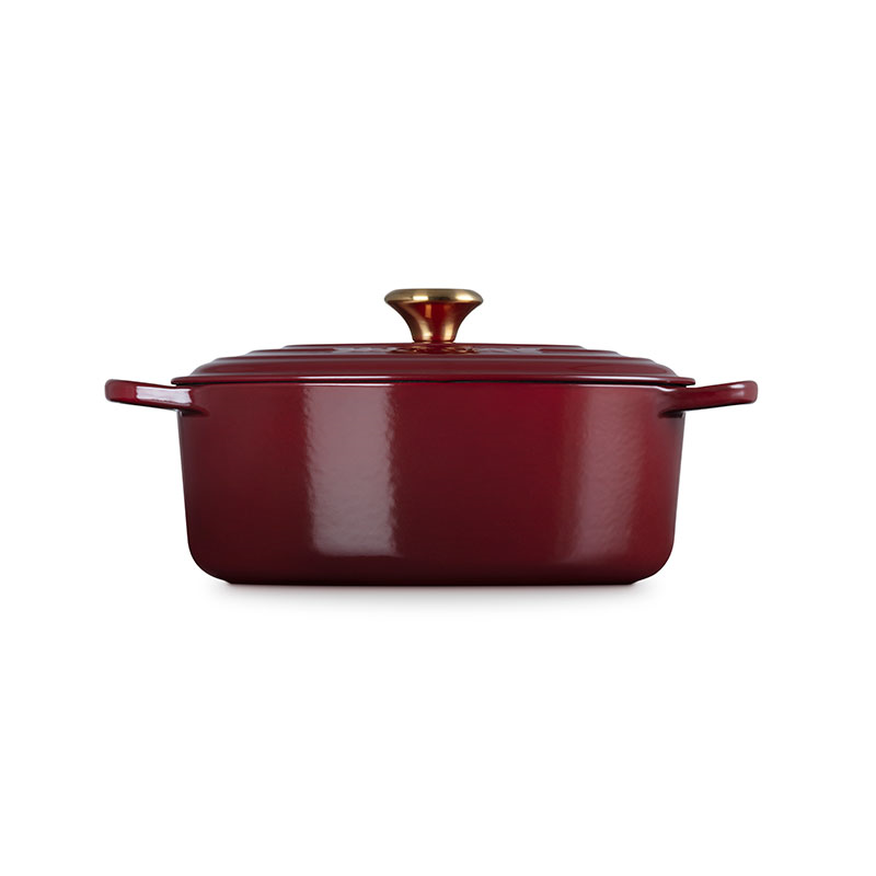 Signature Cast Iron Oval Casserole, 29cm, Garnet-2