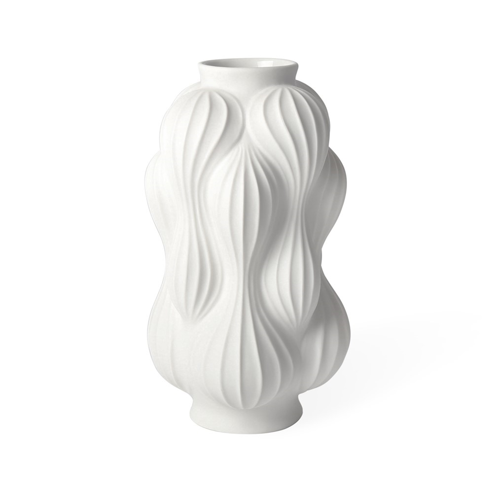 Balloon Vase, H25cm, White-0