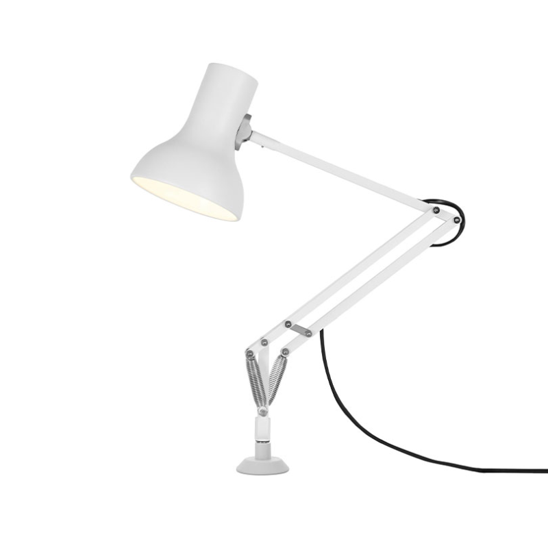 Type 75 Mini Lamp with Desk Insert, Alpine White-0