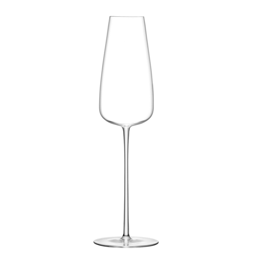 Wine Culture Pair of champagne flutes, 330ml, clear-1