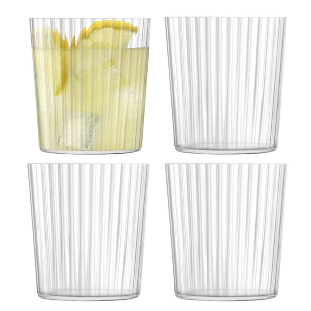 Gio Line Set of 4 tumblers, 390ml, clear-0