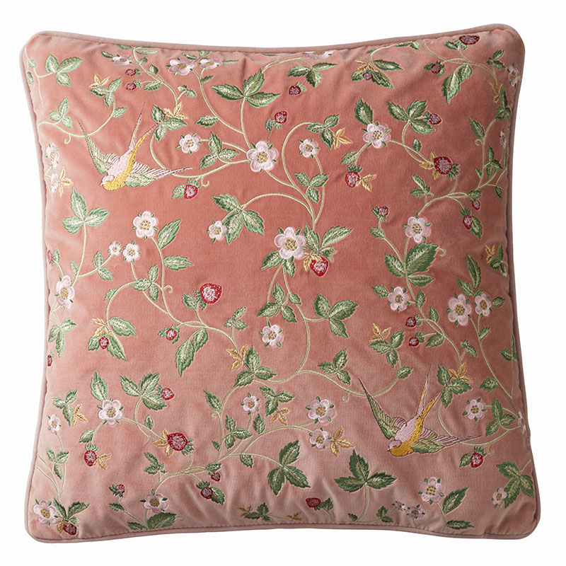 Wild Strawberry Cushion, 50 x 50cm, Blush-0