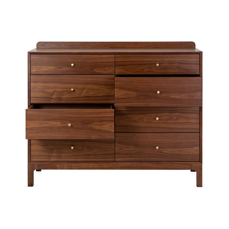 Artie Eight Drawer Chest, H106 x W130cm, Walnut-1