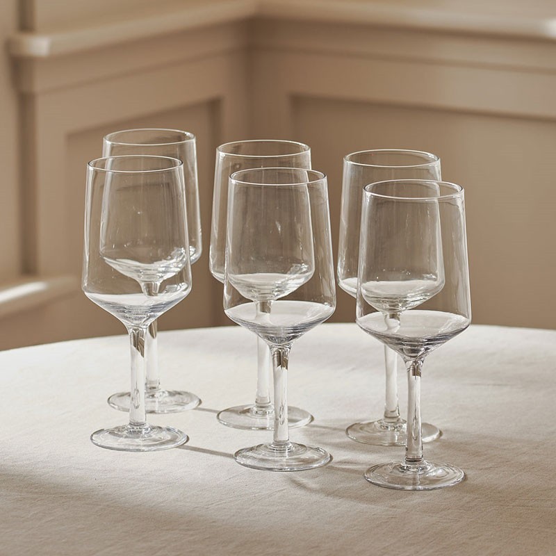 Hoxton Set of 6 Red Wine Glasses, H22cm-0