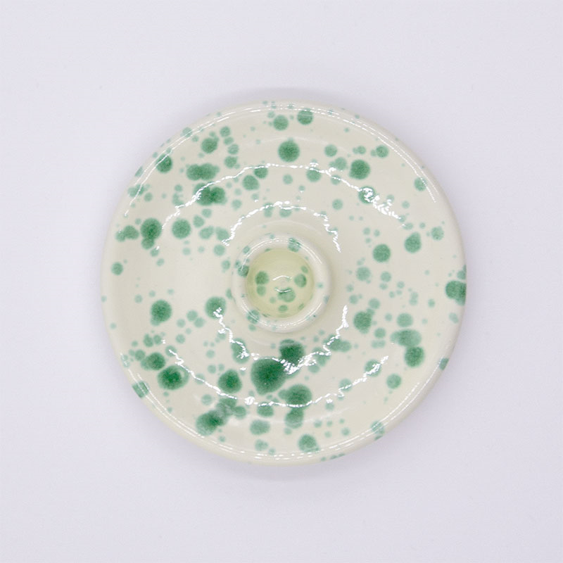 Splatter Candle Holder, Pistachio-2