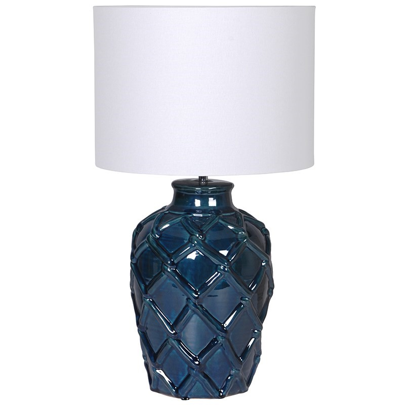 Table lamp, H62 x Dia35cm, Deep Blue-0