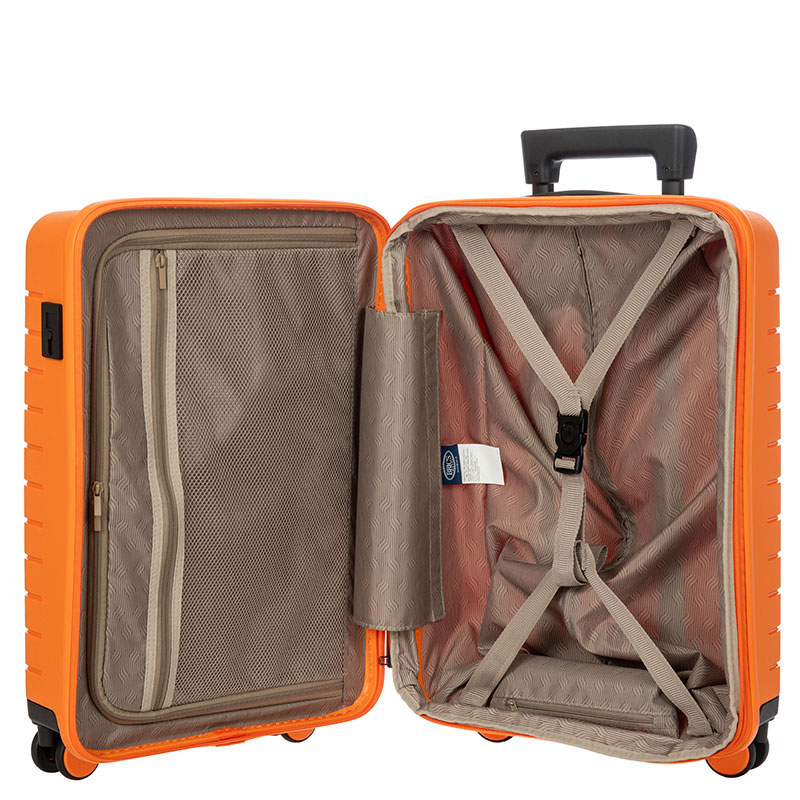 Ulisse Expandable Carry-on Suitcase, H55cm x L37 x W23cm, Orange-6