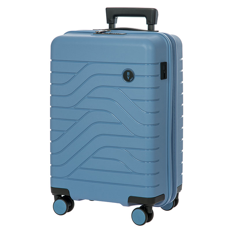 Ulisse Expandable Carry-on Suitcase, H55cm x L37 x W23cm, Grey Blue-2