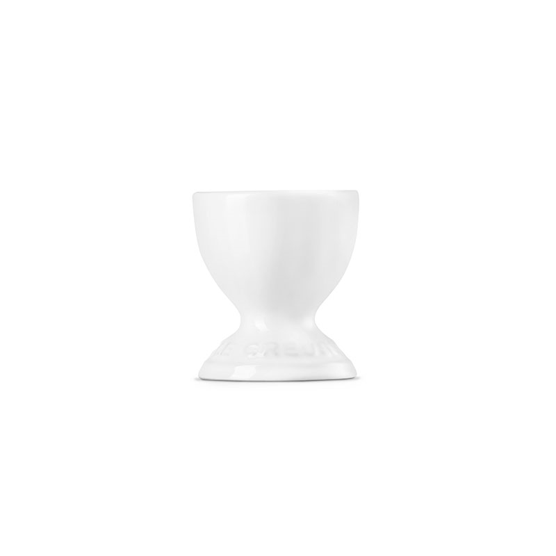 Stoneware Egg Cup, White-2