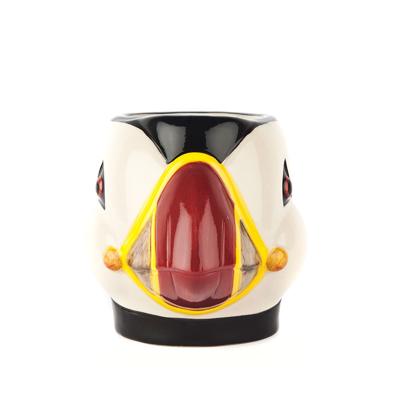 Puffin Pencil Pot, H12cm, Black/Yellow-3