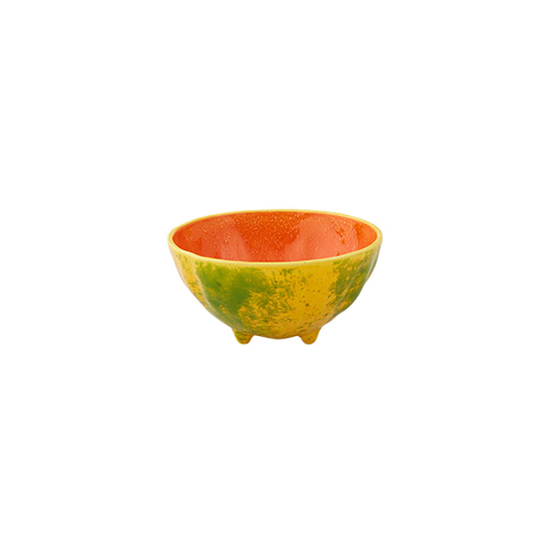 Tropical Fruits Papaya Bowl, D14cm, Multi-1