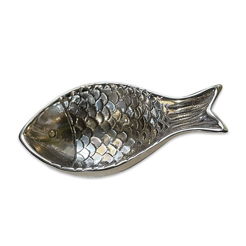 Fish Dip Bowl, L18 x W10cm, Silver-1