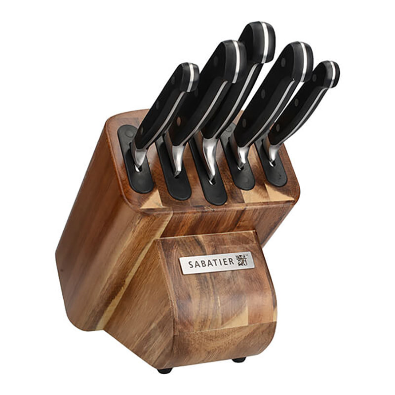 Edgekeeper Knife block with 5 knives, Wood-1