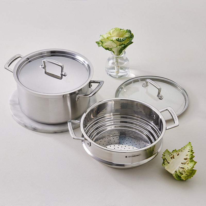 3 Ply Stainless Steel - Uncoated Deep casserole dish, 20cm - 4 litre-6