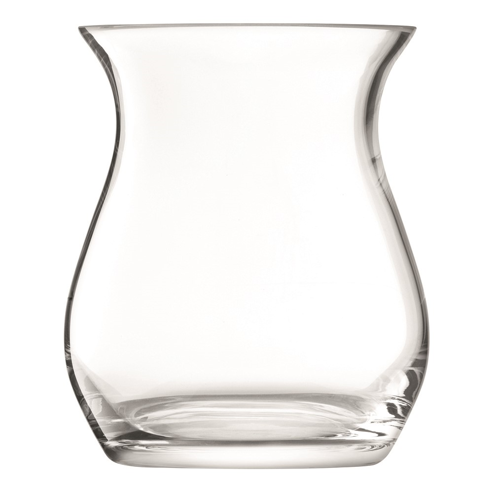 Flower Open posy vase, H23cm, clear-1