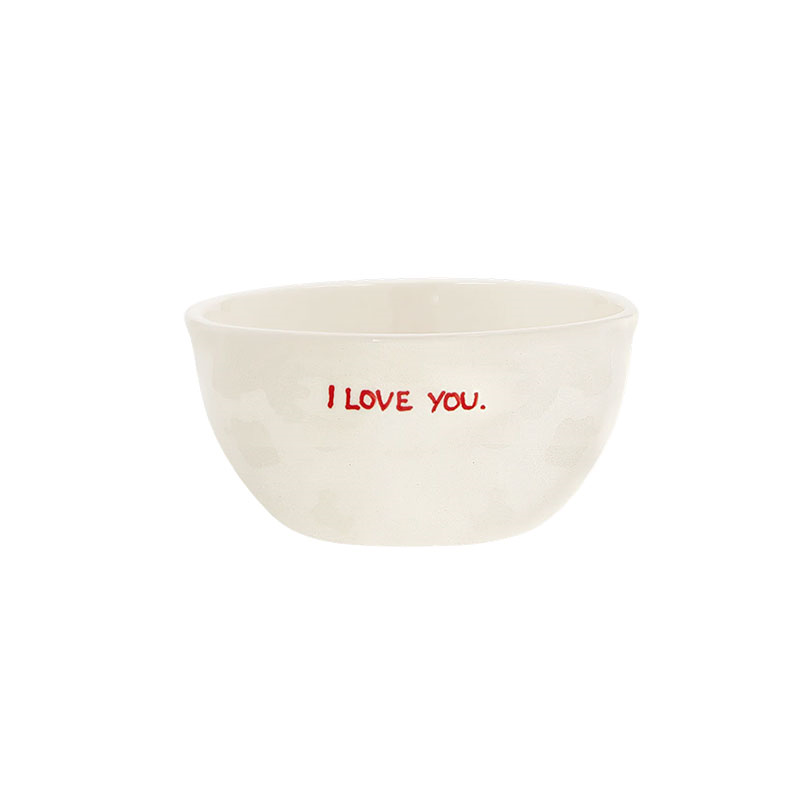 I Love You Bowl, D17cm, Red-0