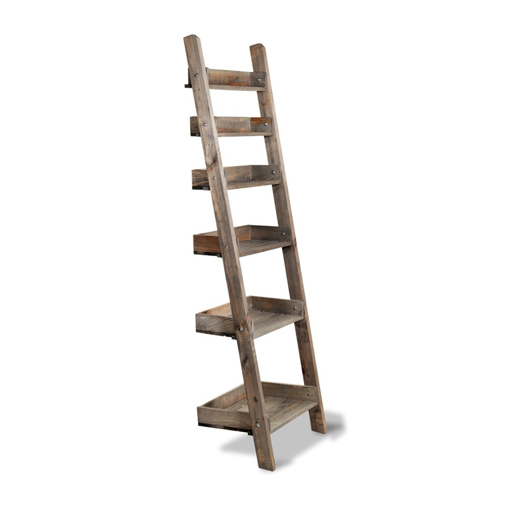 Aldsworth Shelf ladder, H178 x W49 x D40cm, Natural-1