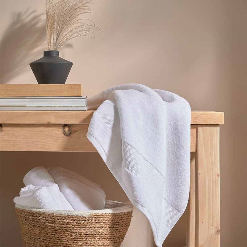 Organic Eco Twist Bath Towel, White-0