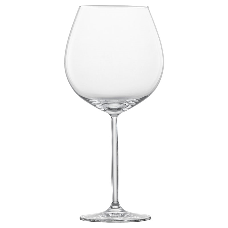 Muse Set of 4 Burgundy Glasses, 840ml, Clear-0