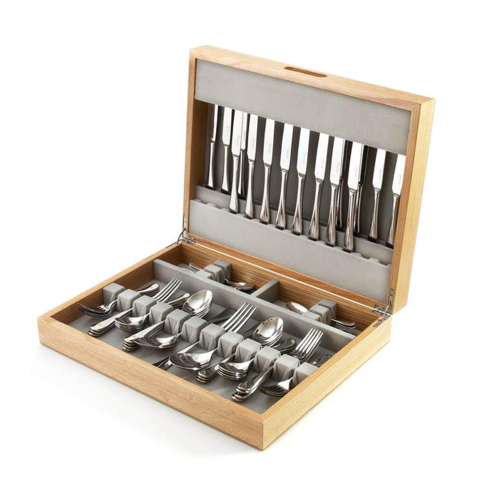 90 piece cutlery canteen (cutlery not included), Oak-1