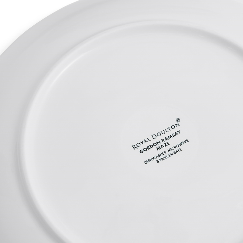 Gordon Ramsay Maze Set of 4 Plates, D22cm, White-4